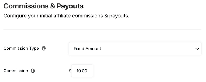 Offering a percentage or fixed commission in WordPress