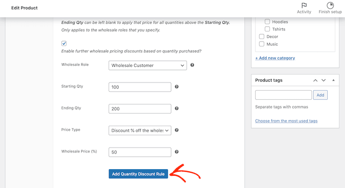 Creating quantity discount rules for WooCommerce
