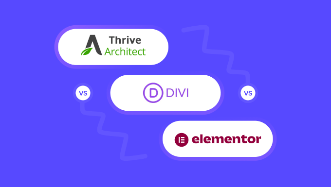 Which Is Better: Thrive Architect vs Divi vs Elementor