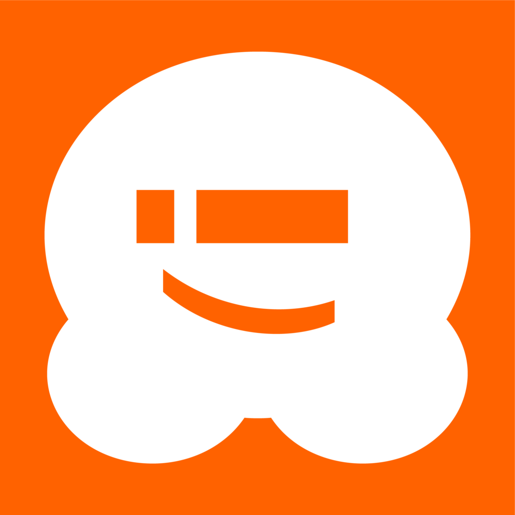 WPBeginner white icon on orange background
