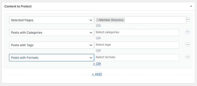 How to set up content restriction rules in WordPress