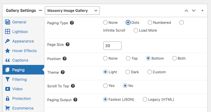 Adding pagination to your photo and video galleries 