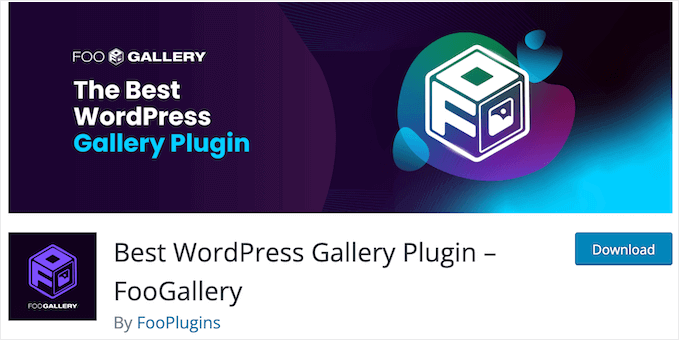 The free FooGallery WordPress gallery plugin