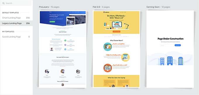 Thrive Architect templates