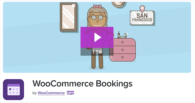 The WooCommerce Bookings plugin