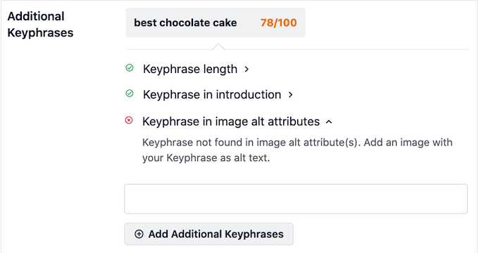 Getting additional keyphrases using All in One SEO 