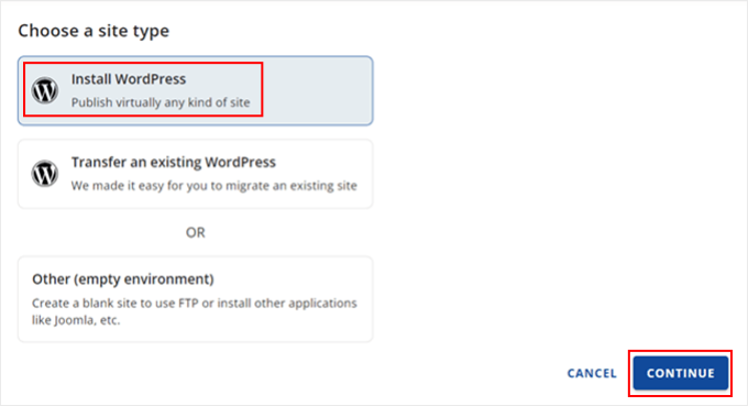 Instalar o WordPress na Bluehost