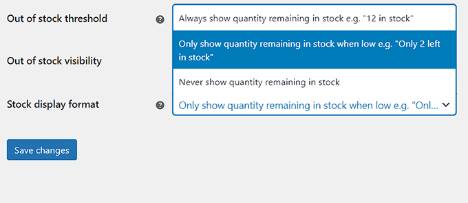 Configure stock display format according to your liking