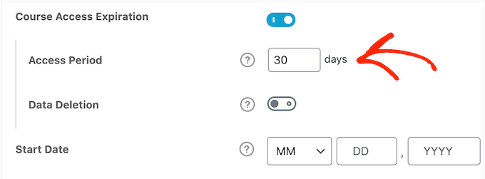 Adding an expiration date to your e-learning