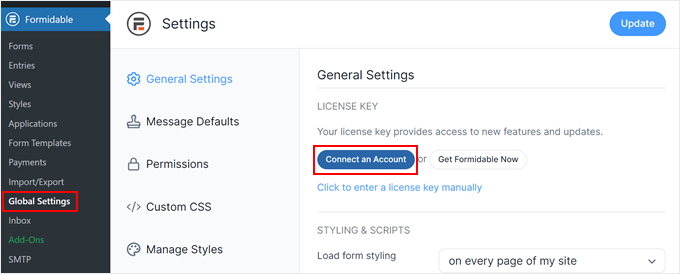 WebHostingExhibit formidable-forms-connect-account-min How to Add a Mortgage Calculator in WordPress (Step by Step)  