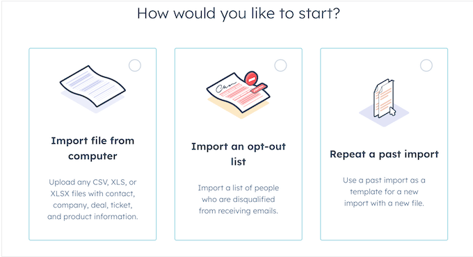 Importing contacts into your Customer Relationship Management platform