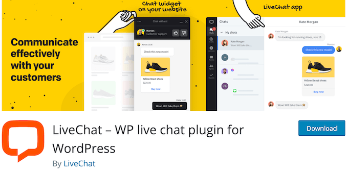 The LiveChat WordPress plugin