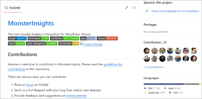 The MonsterInsights Plugin for WordPress Is Developed on GitHub