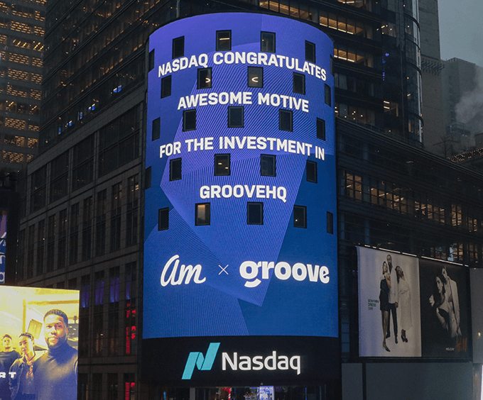 NASDAQ Congratulating WPBeginner and Awesome Motive on the Investment in GrooveHQ