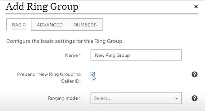 Creating a ring group for your online business