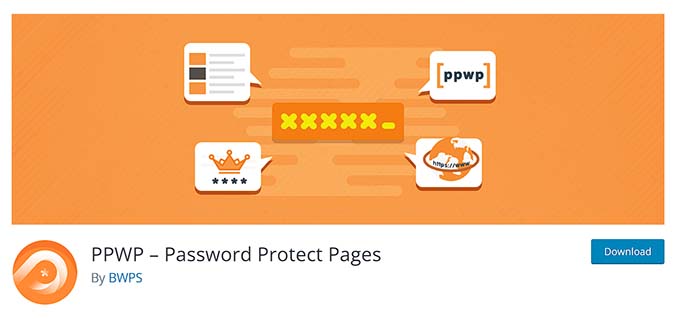 PPWP – Password Protect Pages
