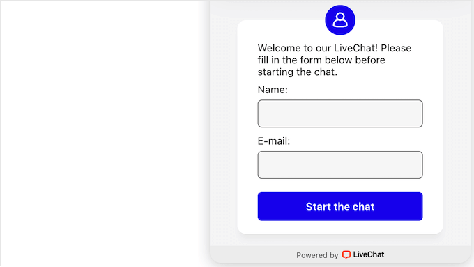 Adding a pre-chat form to your customer support or help desk popup