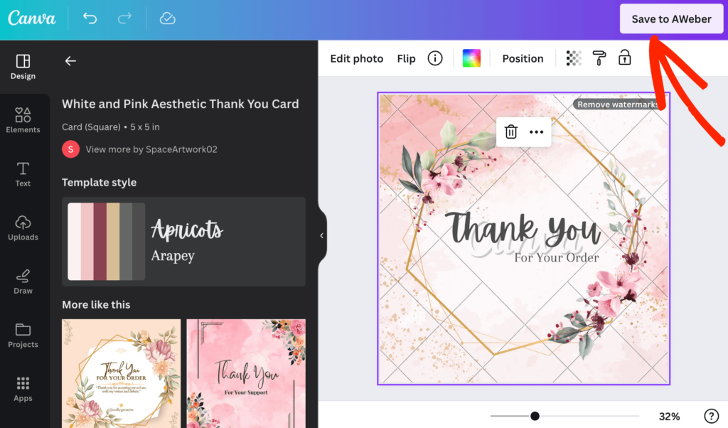 Adding Canva files to your AWeber email newsletters and campaigns 
