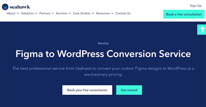 Seahawk Media Figma to WordPress conversion