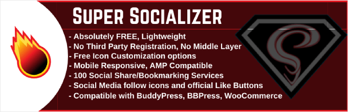 The Super Socializer plugin banner