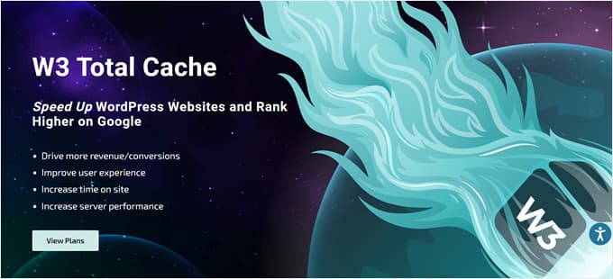 W3 Total Cache's homepage