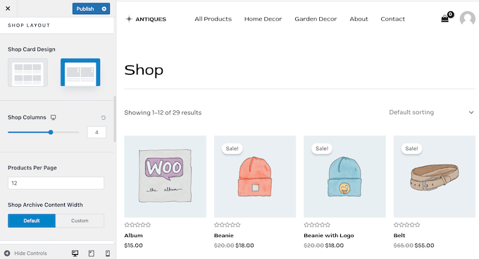 Creating a custom layout for your online store using Astra and WooCommerce