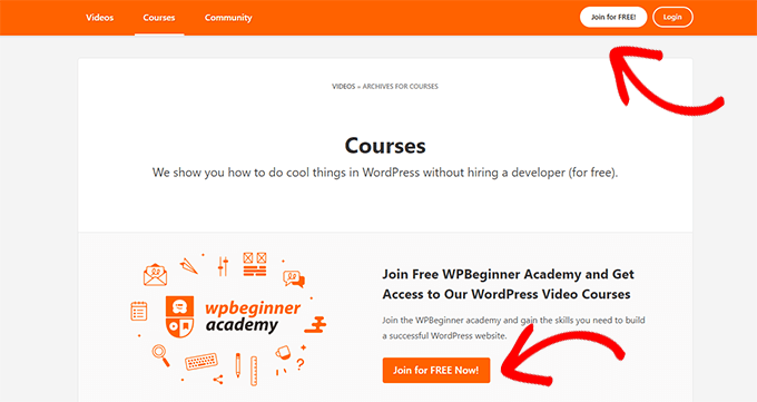 WPBeginner video courses