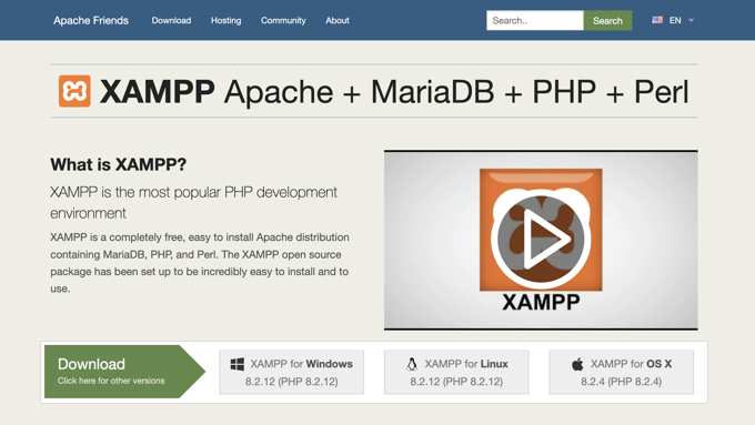 The XAMPP Website