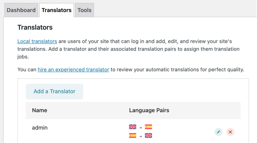 Adding translators to your multilingual website, blog, or online marketplace