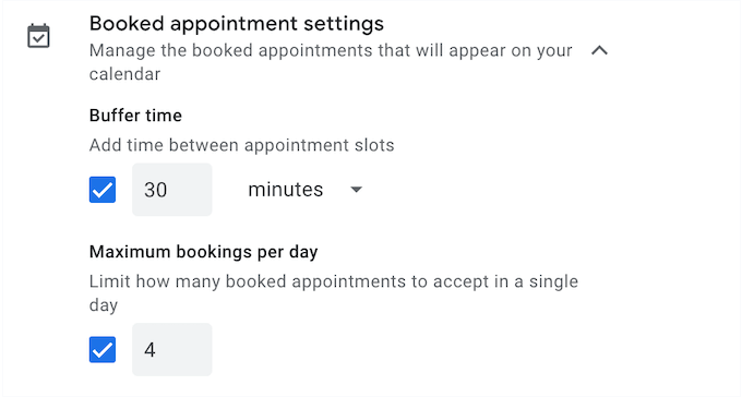 Creating an appointment booking form using Google Workspace