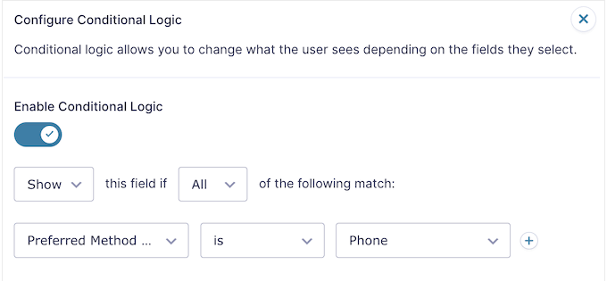 Adding conditional logic to your WordPress forms