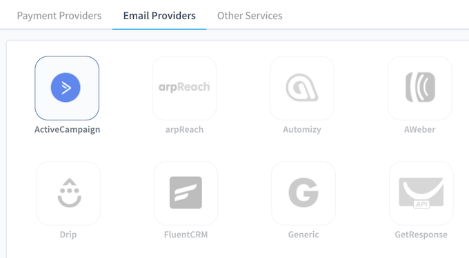 WishList Member's email service integrations 