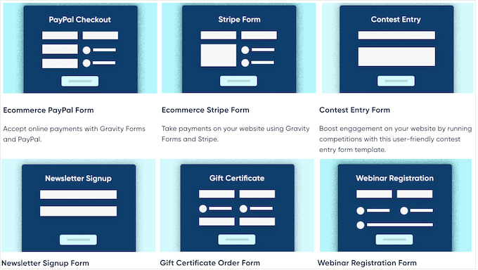 Professionally-designed form templates