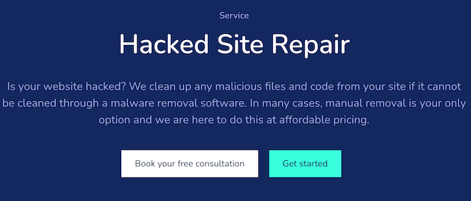 Protecting your WordPress website with hacked site repair 