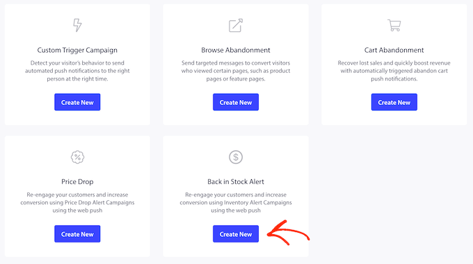How to create a 'back in stock' alert using PushEngage 