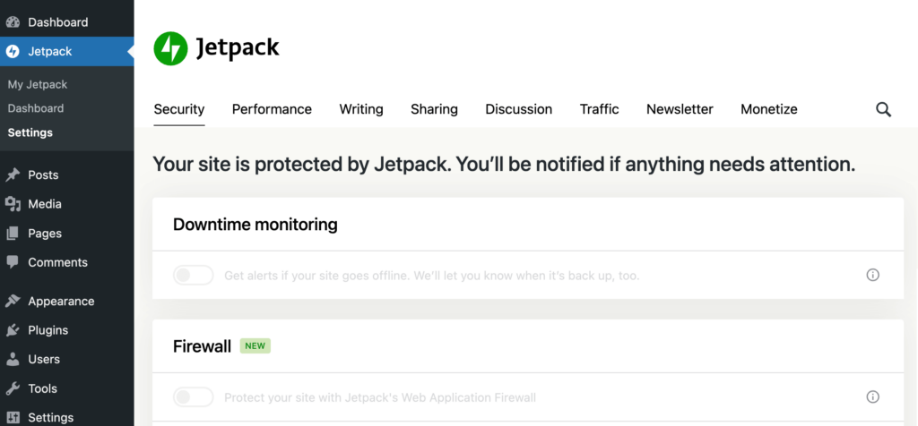 The Jetpack security, sharing, and marketing plugin suite for WordPress