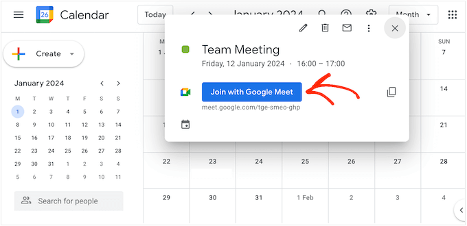 Join an online call using Google Meet