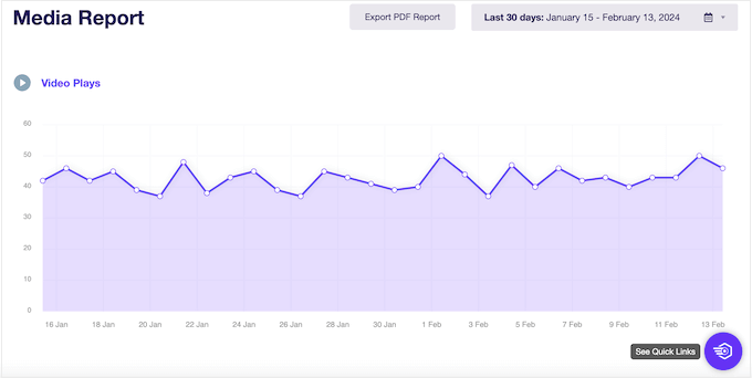 Viewing video statistics in your WordPress dashboard