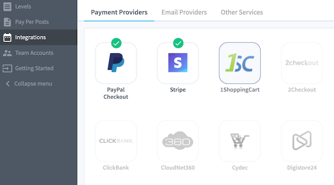 Setting up multiple payment gateways