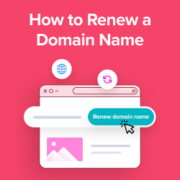 How to renew a domain name