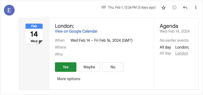 Accepting RSVPs using Google Calendar