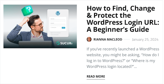 Sucuri's security blog
