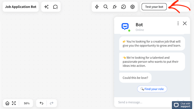Testing a chat bot before adding it to your WordPress website