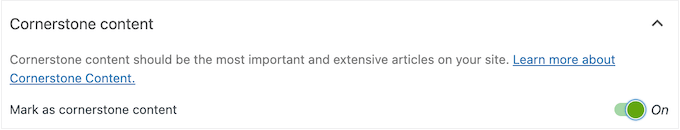 Adding cornerstone content to your WordPress blog or website