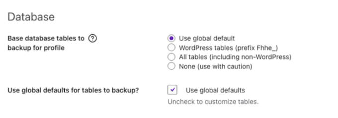 Excluding files from your WordPress backups