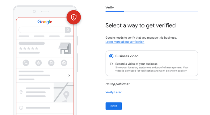 Como obter a verificação no perfil comercial do Google