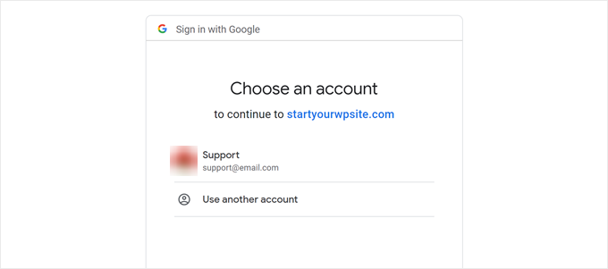 Choosing a Gmail account to connect with Heroic Inbox