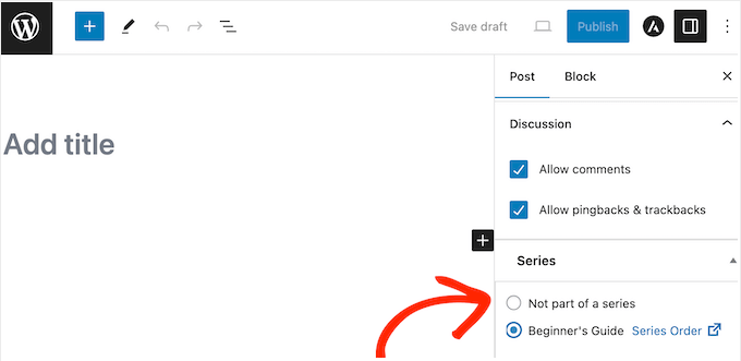 Arranging your posts or custom post types into a series
