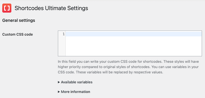 Creating a custom shortcode using CSS