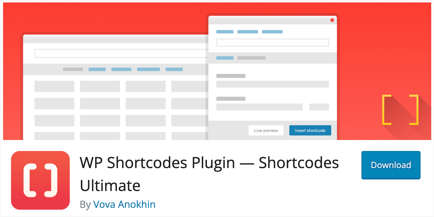 The free WP Shortcodes WordPress plugin